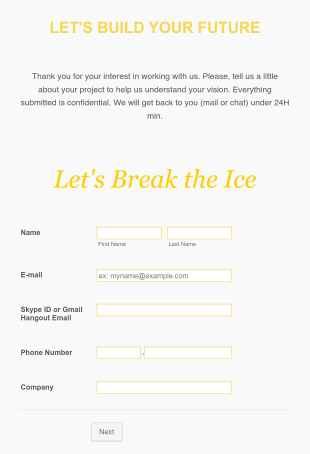 Your Website Guidelines Shapeshift Studio Form Template