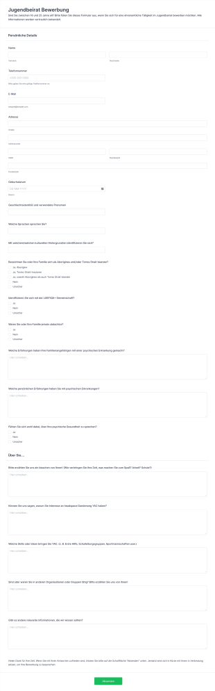 Jugendbeirat Bewerbung