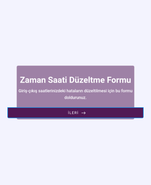 Zaman Saati Düzeltme Form Şablonu