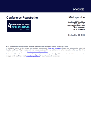 5th International GNL GLOBAL Forum 2025 -2 PDF Template