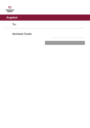 Angebotsvorlage - PDF Templates