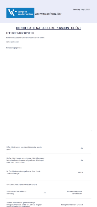 Antwitwas VV - PDF Templates