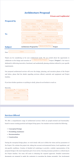 Architecture Proposal Template - PDF Templates