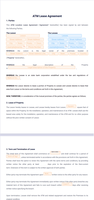 ATM Lease Agreement PDF Template