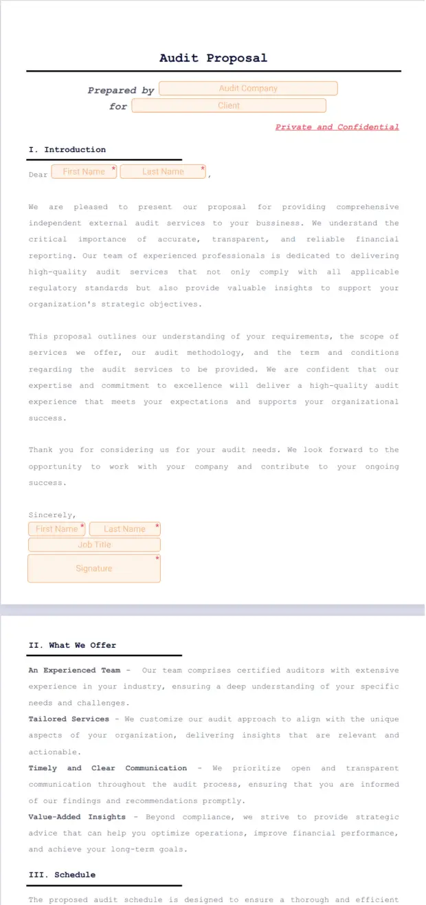 Audit Proposal Template PDF Templates Jotform