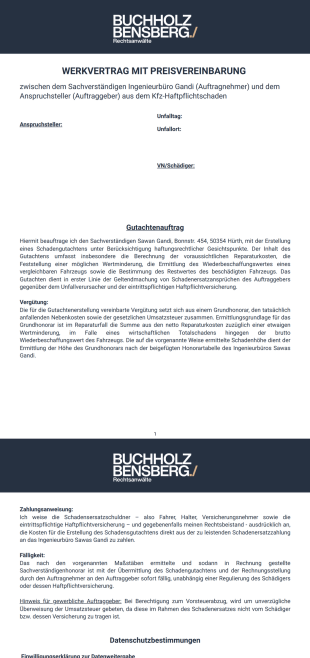 Auftrag - PDF Templates