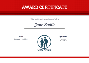 Award Certificate Template - PDF Templates