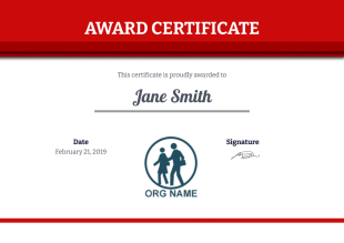 Award Certificate Template - PDF Templates