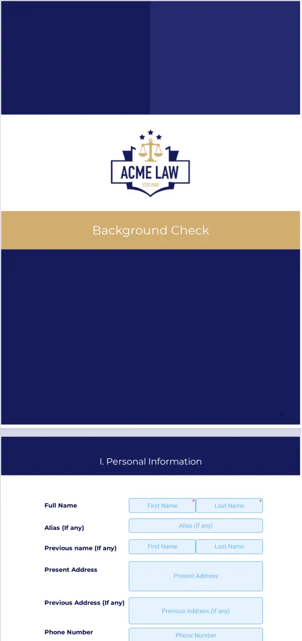Background Check Template PDF Templates Jotform
