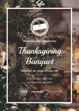 Banquet Invitation Template - PDF Templates