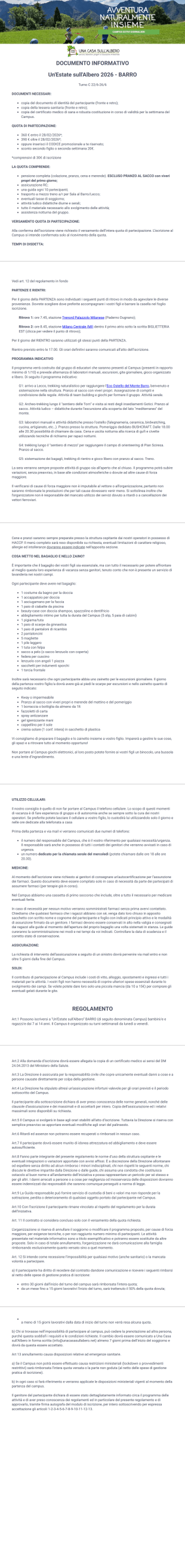 Barro programma - PDF Templates