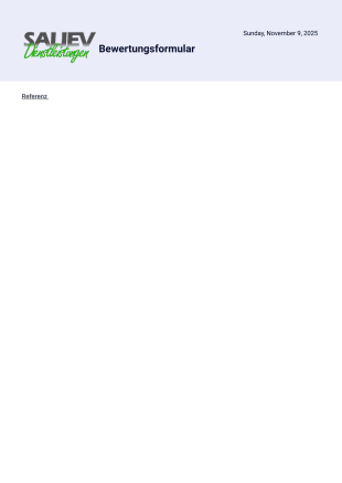 bewertungs formular - PDF Templates