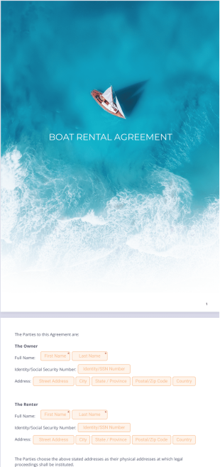 Boat Rental Agreement PDF Template