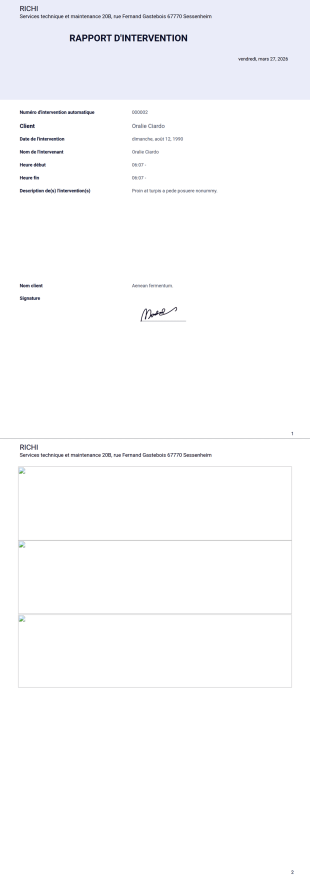 Bon De Livraison Richi Services Modèle PDF