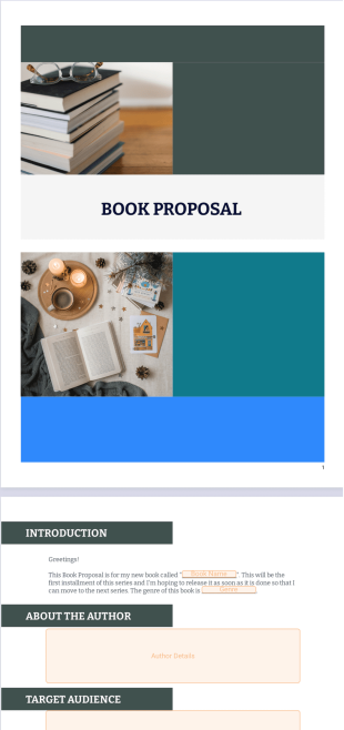 Book Proposal Template - PDF Templates