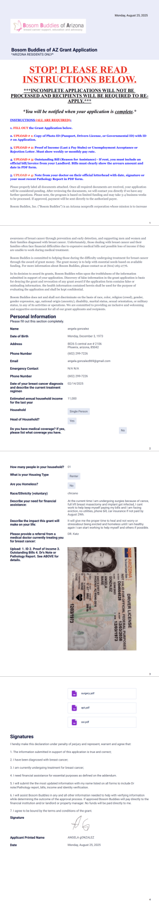 Bosom Buddies - PDF Templates