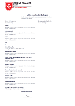 Cardiologiche Template PDF
