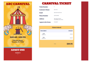 Carnival Ticket Template - PDF Templates