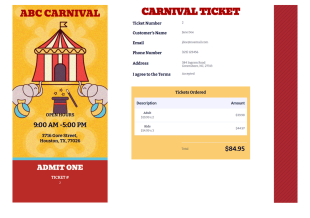 Carnival Ticket Template - PDF Templates