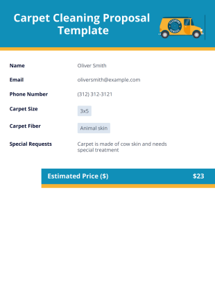 Carpet Cleaning Proposal Template - PDF Templates