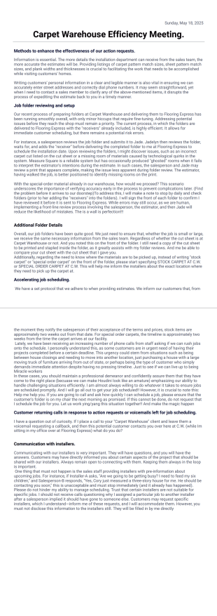 carpet warehouse - PDF Templates