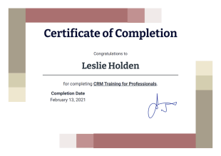 Certificate of Completion PDF Template