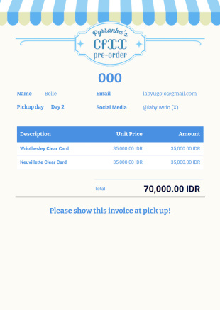 Cfxx Po Pickup - PDF Templates