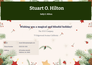 Christmas Card Template - PDF Templates