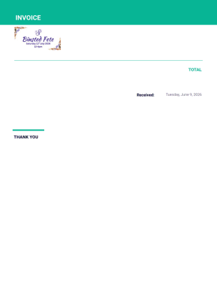 Commercial Stall Holder Payment Request PDF Template