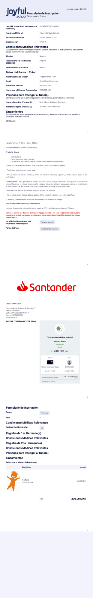 Comprobantes de Pago Joyful - PDF Templates