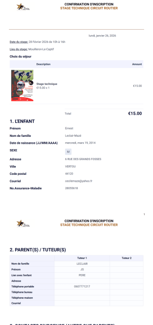 Confirmation stage techn ROUTE Modèle PDF