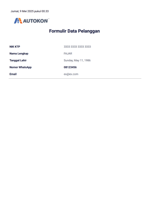 Contact Only - PDF Templates