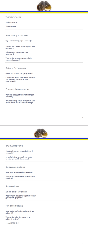 Controlsheet - PDF Templates
