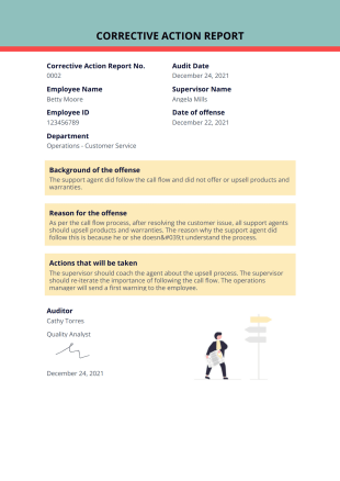 Corrective Action Report PDF Template