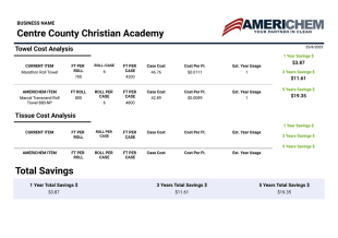 Cost Calculation PDF Template