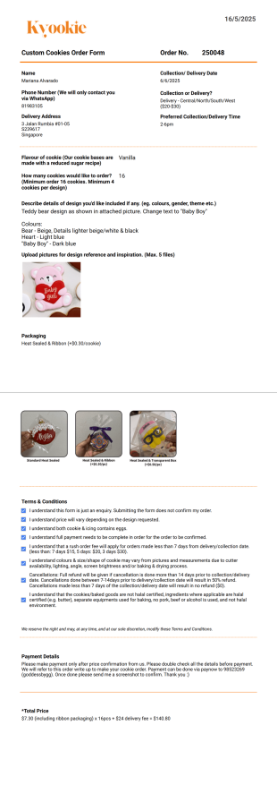 Order Form - PDF Templates