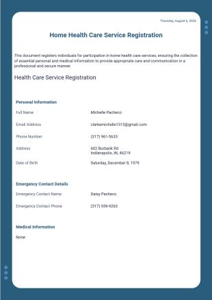 Dcs - Health Care PDF Template