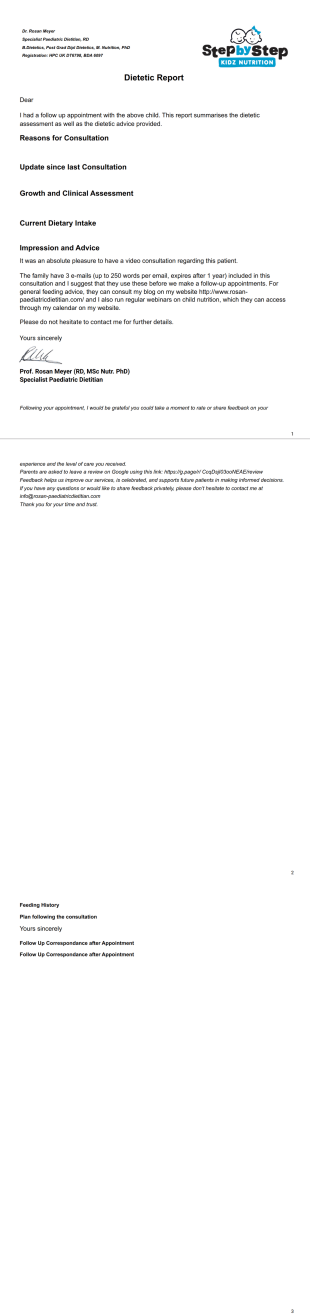Dietetic_Report_FollowUp_less2Yr_20220508 PDF Template