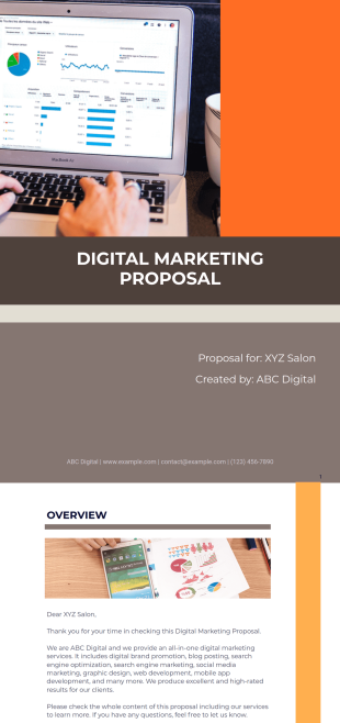 Digital Marketing Proposal PDF Template
