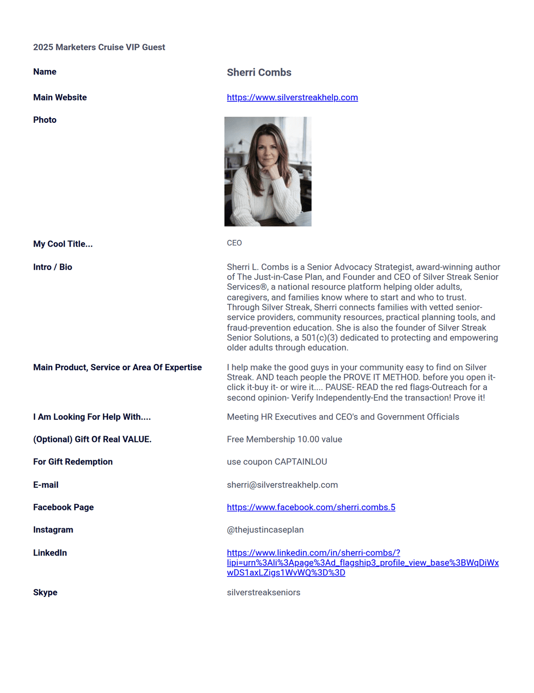 Directory Page PDF Template | Jotform