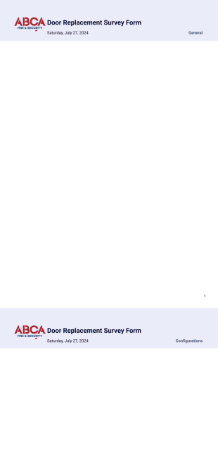 SWPI - Door Survey PDF Template