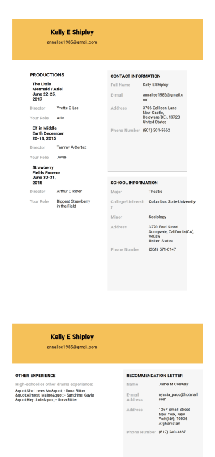 Drama Scholarship Application Template - PDF Templates