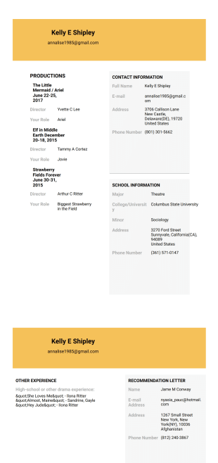 Drama Scholarship Application Template - PDF Templates