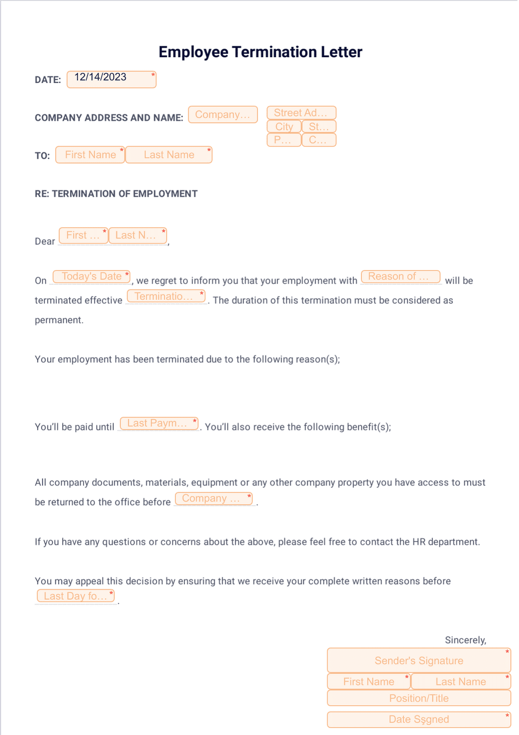 Employee Termination Letter - PDF Templates | Jotform employee-termination-letter-pdf-templates-jotform
