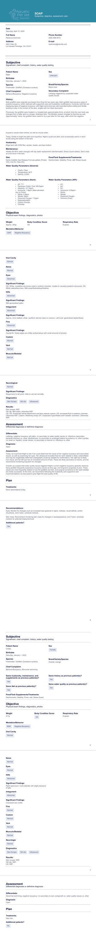 EMR: 3 Patients v. 1.6 PDF Template