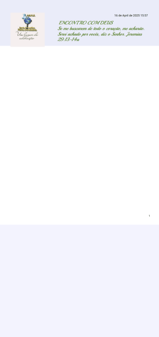 Encontro com DEUS - PDF Templates