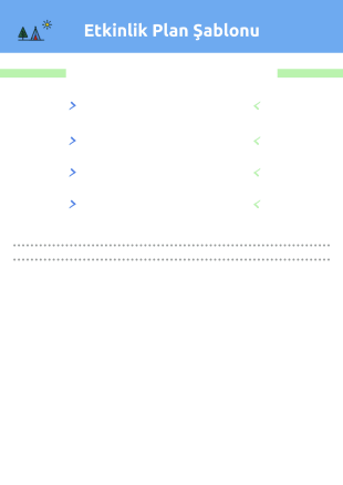 Etkinlik Plan Şablonu - PDF Templates