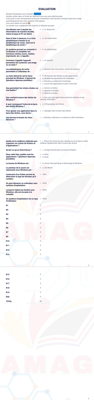 evaluation correct - PDF Templates