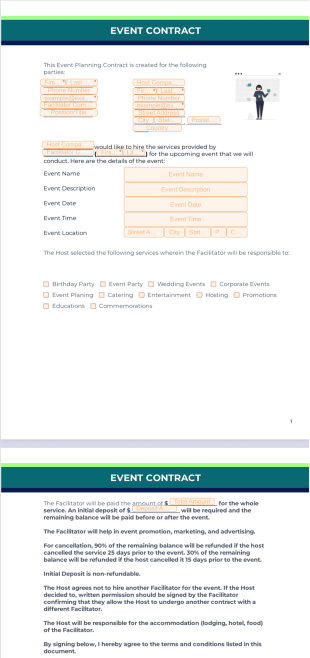 Event Contract PDF Template