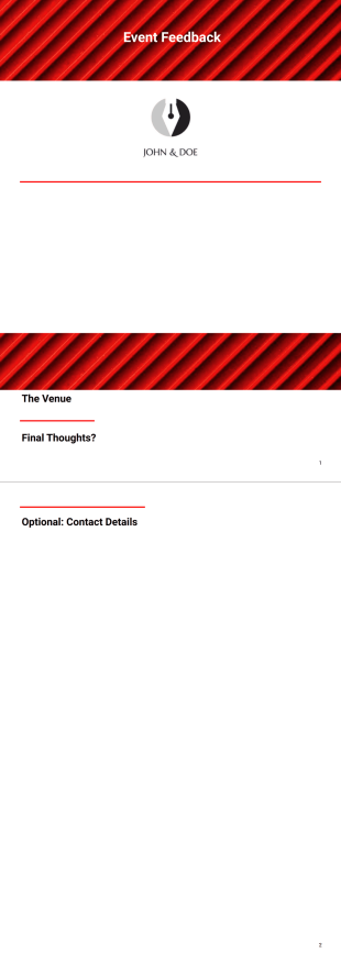 Event Feedback Template - PDF Templates